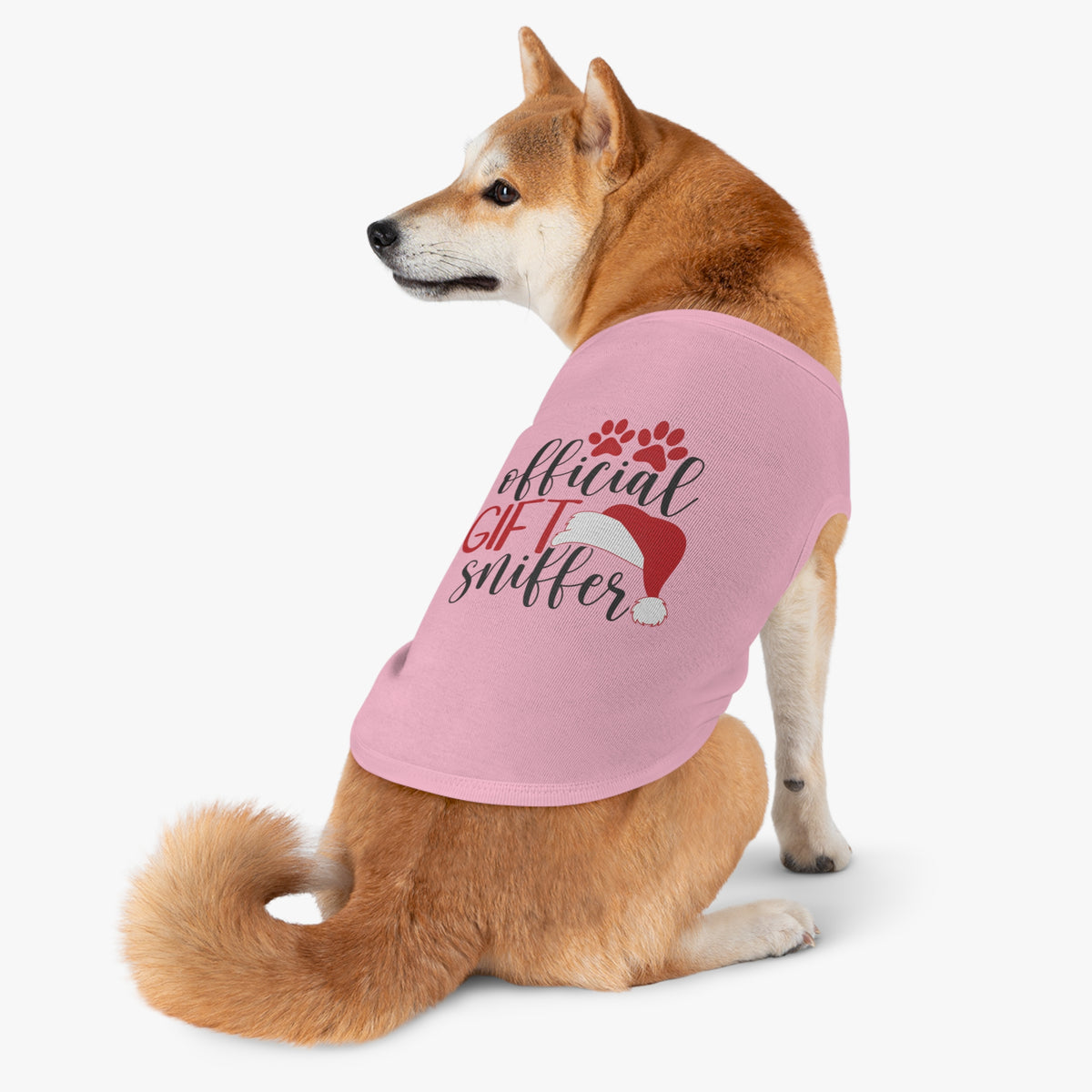 Funny Christmas Dog Shirt Gift – “Official Gift Sniffer” Tank Top