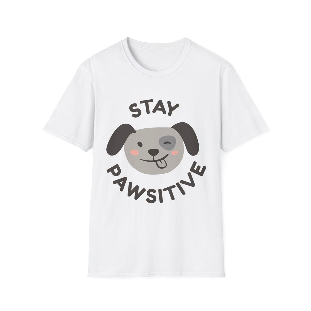 Stay Pawsitive T-Shirt – Cute Dog Lover Graphic Tee for Pet Enthusiasts