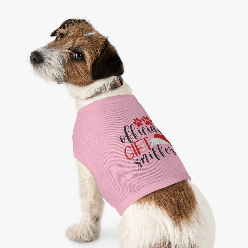 Funny Christmas Dog Shirt Gift – “Official Gift Sniffer” Tank Top